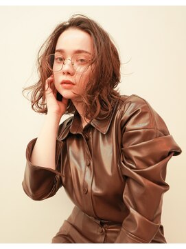 シキクーパー ヨコハマ(siki cooper) ラフウェーブパーマ×マロンベージュ[横浜/横浜駅]