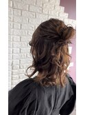 結婚式・二次会☆ハーフアップ/10代/20代/30代