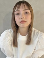 パーク(PARK)&nbsp;【PARK】ワイドショートバング×シアベージュ