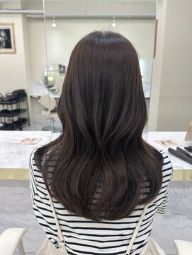 シェノン サントル(CHAINON CENTRE) グレージュカラー/シルキーベージュ/斜めバング[梅田/茶屋町]