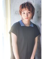 ピークアブー アヴェダ アトレ恵比寿(PEEK-A-BOO AVEDA) ショート ショートウルフ オレンジ 恵比寿 松崎