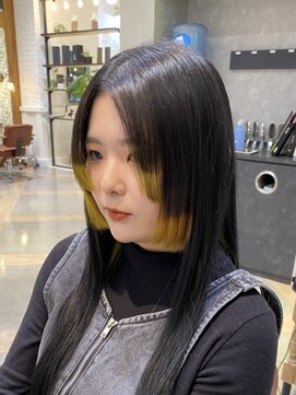 ザザ シンジュク(ZA/ZA shinjuku) 姫カット&裾カラー