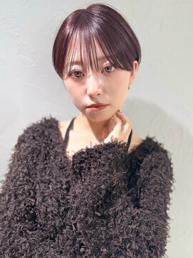 アンド ストーリーズ(&STORIES) 前髪あり耳掛け丸みくびれショートボブ20代30代40代50代（蘭）