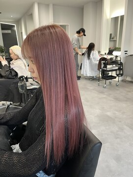ナンバー 竪町(number+) 透明感抜群♪ダブルカラーブリーチハイトーンピンクブラウン