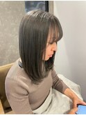 透明感抜群外国人風カラー★カット+イルミナカラー+うる艶TR