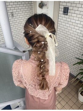 フェリーチェ(Felice) 編み下ろし　編み下ろしポニー　参列ヘア　ドレスヘア