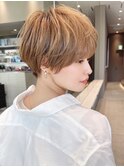 ショート ボブ インナーカラー 韓国風41110
