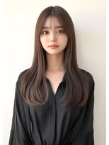 ライズ ネックス ザ サロン 渋谷(LIZE nex the salon)&nbsp;ロングヘア　シースルーバング#6［＃渋谷駅＃韓国＃髪質改善］