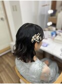 サイド編み込み