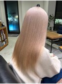 【ビフォーアフターあり】艶髪ストレートカット/ライトベージュ