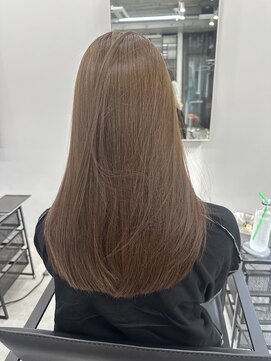 ディジョン(Dijon) 韓国顔まわりレイヤーカットグレージュオリーブベージュブラウン