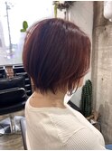 マッシュショートおしゃれ女子ウルフヘア外ハネボブレイヤーボブ
