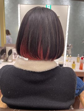 カシータフロル モゾワンダーシティ店(Casita flor) 内巻きボブ×インナーカラー