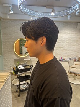 チュール(ture) センターパート【メンズ/メンズパーマ/ニュアンスパーマ/眉毛】