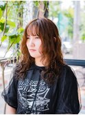 レイヤーデジタルパーマ×アプリコットオレンジ【岡山/問屋町】
