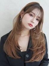 アンジェリカラボ 梅田店(ANGELICA LABO) ハッシュレイヤー×髪質改善×韓国×モーブブラウン【川又】