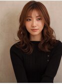 40代50代◎秋の美人見えオリーブブラウンロング