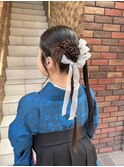 カチモリヘア ツインスタイル 卒業式袴着付け ヘアセット 横浜★