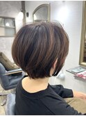 ★ 丸み×くびれで美シルエット。大人の上品ショートボブ★
