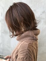 ギークス(GEEKS)&nbsp;【GEEKS渋谷】シャギーボブ/ココアブラウン/ゆるふわミディアム