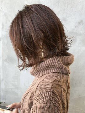 ギークス(GEEKS) 【GEEKS渋谷】シャギーボブ/ココアブラウン/ゆるふわミディアム