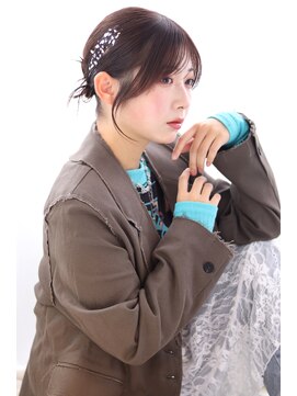 20代30代 お呼ばれヘアセットカチモリ卒業式ヘアおくれ毛カット