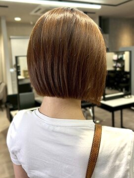 ロイオブジゼル(roi of GiseL) ショート ボブ ココアブラウン 髪質改善 透明感カラー 20代30代