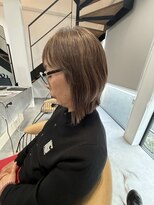 バーチミシマ(BIRCH mishima) 白髪ぼかしハイライト+水素ケアストレート☆圧倒的技術のボブ