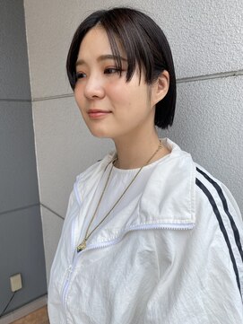 ヘアーアイストゥーレ(HAIR ICI TRE) 小顔効果◎ハッシュボブ×モーヴピンク×内巻き