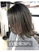 アンドグレイ 千葉船橋店(and gray.) 白髪率30%頭皮改善×育てるハイライト