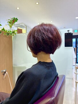 エル バイ ファースト(L by first) 【L by first】バルーンボブ×ボルドーピンク