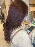 ナチュラルブラウン × モーブバイオレット
