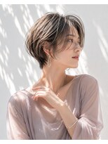 アッシュ 学芸大学店(Ash)&nbsp;ショートボブ/大人女性/グレージュ/脱白髪染め