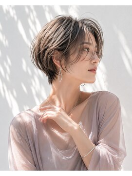 アッシュ 学芸大学店(Ash) ショートボブ/大人女性/グレージュ/脱白髪染め