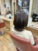 アトリエファゴ ハナミズキ店&nbsp;【Chikano】レイヤーカット ミディアム レイヤーボブ くびれヘア
