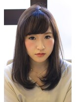 ラテ(Latte) 【latte自由が丘】艶やかカールのセミロングスタイル