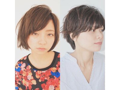 ショートヘアやボブスタイルが得意なサロンです☆