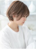 ニュアンスカラーくせ毛風切りっぱなしボブa上尾20代30代40代!