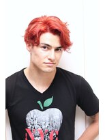 ヘアーアンドグルーミング ヨシザワインク(HAIR&GROOMING YOSHIZAWA Inc.)&nbsp;【ヨシザワ人形町】ツーブロックサイドパート「赤髪」