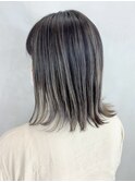 グレージュハイライトグラデーション_フルバング_ba350561