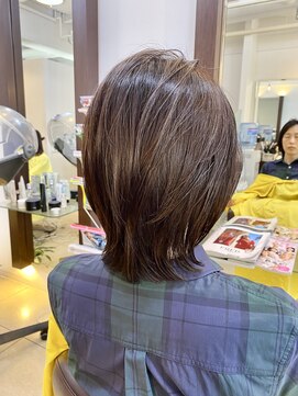 ヘアアーク(HAIR arc) 大人くびれウルフレイヤー#奏の杜#京成津田沼#アッシュベージュ