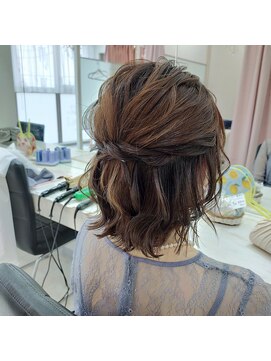 ヘアセットサロン ラシク(LaCQ) ボブ×ハーフアップ