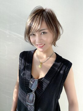 ヘアーアンドスパ フェリーチェ ミチ 野田屋町店(HAIR&SPA felice MICHI) 【felice MICHI島田和也】40代50代大人ショートボブ