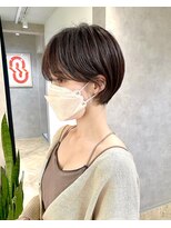 メゾンドイギー(MAISON de IGGY)&nbsp;ふんわりゆとりショート＊ココアベージュ