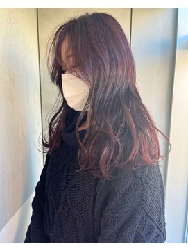 ガリカ 横浜(Gallica) ピンクブラウン/ミルクティーピンク 柔らかセミロングウェーブ