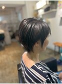 30代40代50代ダークアッシュダークグレージュ地毛風白髪ぼかし
