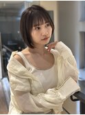 モードヘアミディアム×美髪【髪質改善/縮毛矯正】