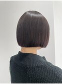 ミニボブ切りっぱなしボブスタイル