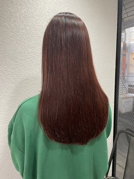 アジールヘア 所沢プロペ通り店(agir hair) オレンジベージュ10代人気20代カラーブリーチ無し所沢