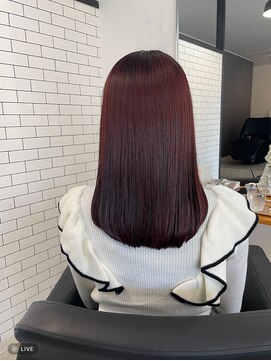 リベルテ 岡崎店(Liberte) 艶カラー♪チェリーレッド